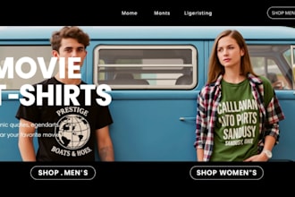 do shopify clothing store design or clothing website