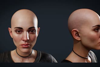 create 3d realistic character 3d metahuman character for game and animation