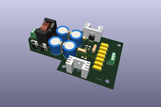 design schematic and pcb in  kicad, easyeda, eagle, liberpcb with   model