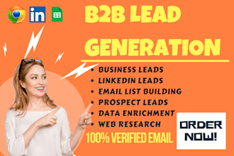 generate b2b lead generation, targeted prospect email list building, linkedin