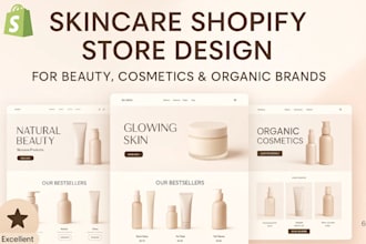 design skincare shopify store cosmetics store skincare store skincare website