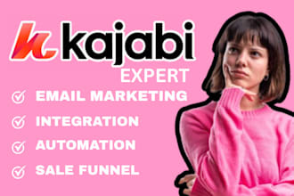 setup kajabi email marketing integration automation online course kajabi website