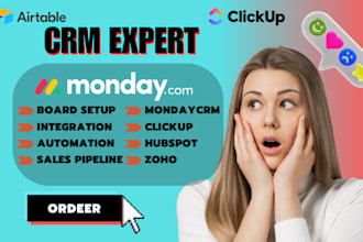 automate zoho hubspot pipedrive suitedash monday crm clickup airtable crm expert