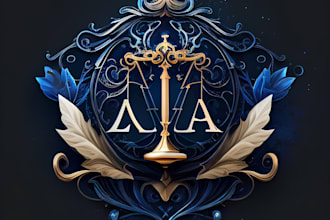 do heraldic, vintage, family crest, coat of arms logo design