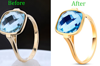 do jewelry high end image retouch in photoshop