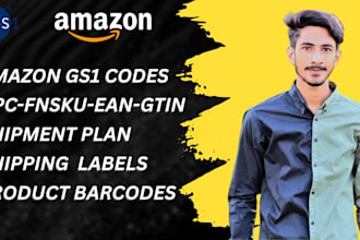 do amazon gs1 product barcodes and labels for UK, USA