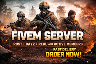 do fivem server promotion, fivem game server ads, rust server promotion, mass dm