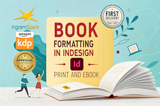 professionally book formatting typesetting in adobe indesign for print and ebook