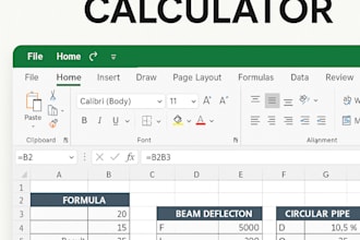 create smart excel engineering calculators
