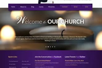 build a responsive website for your ministry, church, community, and author