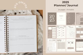 do book design, journal design, planner, workbook, prayer journal for amazon kdp
