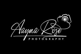 create creative cursive, handwritten, photography signature logo design