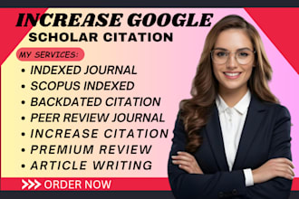 increase google scholar citations, backdated, articles, publications and journal