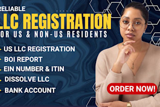 do US company llc registration, dissolve llc, ein number, boi report in 48 hour