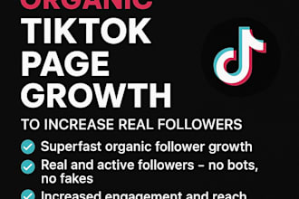 do superfast organic tiktok page growth to grow organic followers
