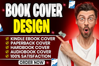 design professional book cover layout or ebook cover design