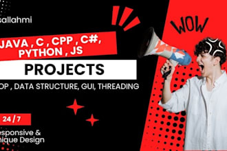 do c, cpp,python programming, java, swift, programming assignment and project