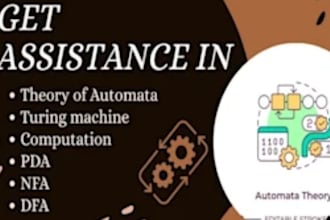 help you in projects of finite automata theory regular expression turing machine