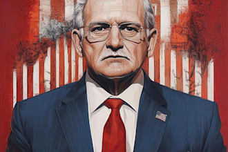 make a editorial or political cartoon illustration