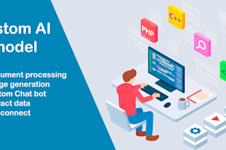 create a custom ai model or chatbot for your website or service