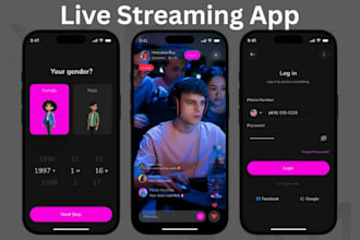 build high performance live streaming app music  streaming app  streaming app