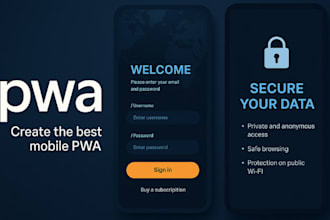 develop responsive progressive web application pwa web app dynamic web app