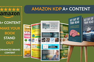 design amazon a plus content KDP, book listing amazon ebc design kindle