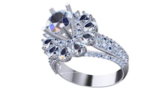 design 3d realistic printable jewelry, bracelet, ring, turntable renders