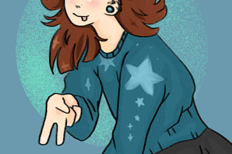 draw custom digital portraits, cats, ocs and fanart