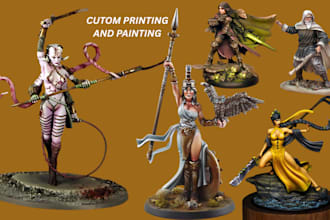 sculpt 3d print and paint mini miniature painting figure painting tabletop model
