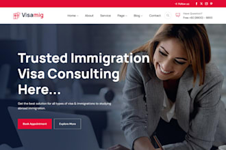 design immigration website, visa consulting website, immigration agency website