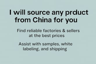 source any product from china for you