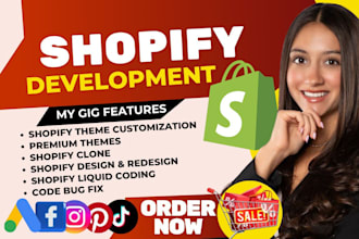 build shopify dropshipping website, shopify coding expert to fix shopify bugs
