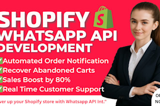 integrate whatsapp API chatbot with shopify store develop shopify whatsapp API