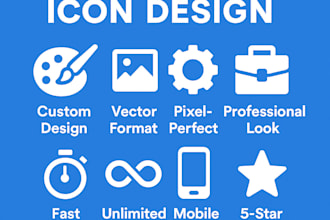 design awesome custom vector icons