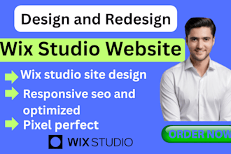 create responsive SEO optimized wix studio website