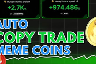 build telegram crypto bot, solana bot, volume bot, copy trading bot, monitor bot