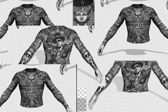 design exclusive rp tattoos for your fivem characters or gang