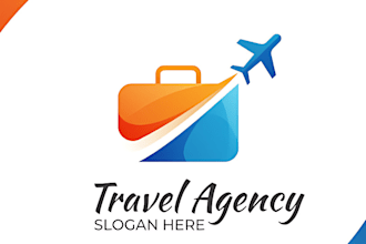 design modern travel, hotel, vacation and agency logo