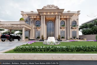 be your architect, create and render 3d architecture project