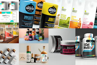 do quality 3d product modelling, product design, packaging, editing and label