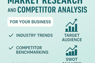conduct detailed market research and competitor analysis for your business
