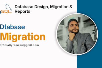 design, migrate databases, build reports in sql, postgresql, mongodb, and PHP