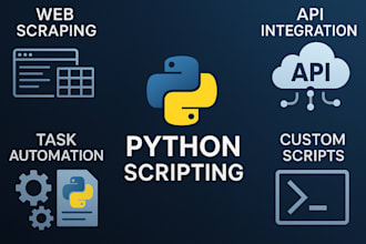 be your expert python developer for automation and scripting