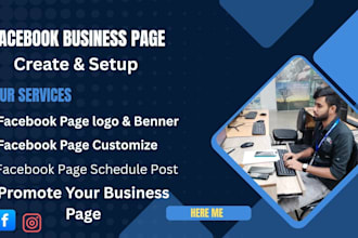 create and set up your facebook business page and complete