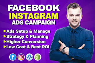 be your facebook ads campaign manager, run fb ads campaign, shopify fb ads