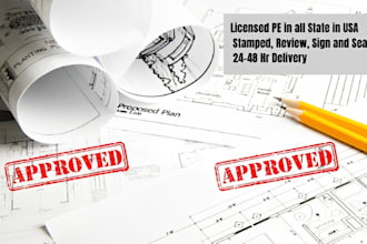 do professional civil and structural engineer pe stamp az, co, tx, sc, ny, il