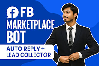 build an fb marketplace auto reply bot with lead collection