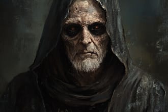 design fantasy horror character art or horror art illustration