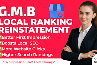 create gmb profile, reinstate google my business profile optimize for 3 map pack